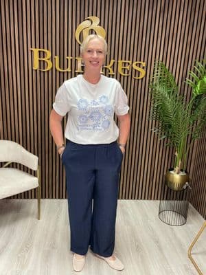 Vero Moda Melaney LS Straigh Pant | Navy