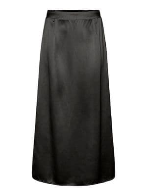 Vero Moda  Merle HW Ankle Slit Skirt| Black