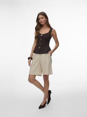 Vero Moda  Mymilo NW Bermuda Shorts |  Silver