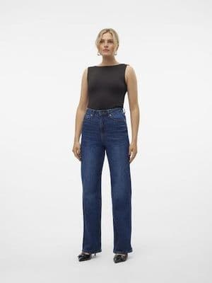 Vero Moda Tessa HR Wide Jeans | Dark Blue
