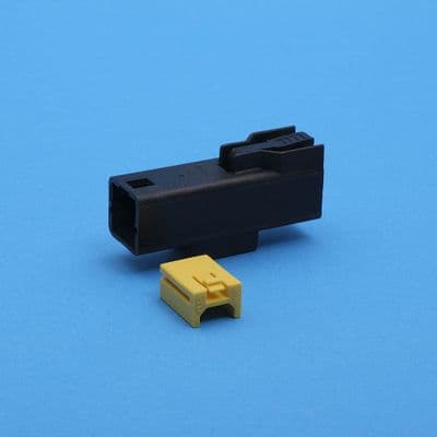 1 way 75A male unsealed connector & secondary lock. (1464)