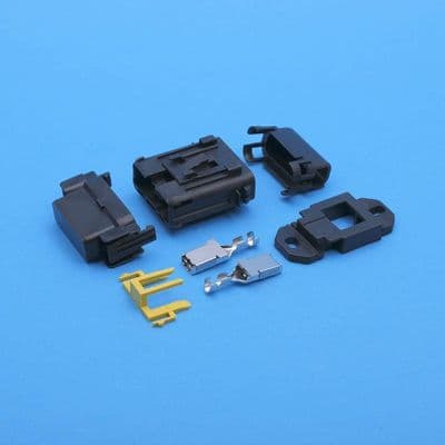 1 way Maxi Fuse holder kit inc. mounting bracket with 2 crimp terminals for 1.5-2.5mm cables (FHA1KIT.1.5-2.5)