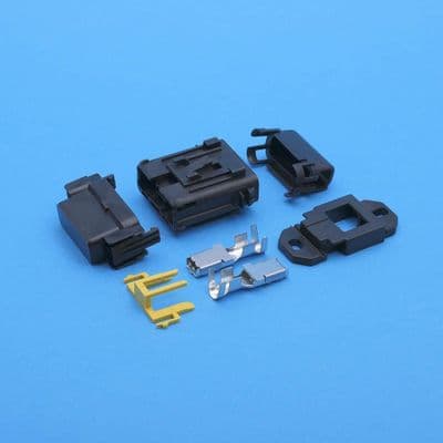 1 way Maxi Fuse holder kit inc. mounting bracket with 2 crimp terminals for 8-10mm cables (FHA1KIT.8-10)
