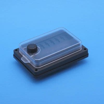 10 way panel mounting indicating fuse box. Splashproof. (FBW10L)