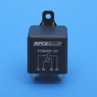12 volt 100A Relay. M6 stud terminals. NO with bracket. (72710)