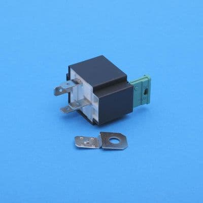 12 volt, 30A relay with integral 30A Fuse. NO Contacts (20030A)