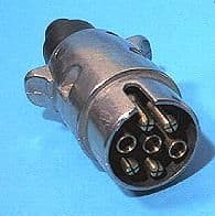 12N 12v 7 pin metal trailer plug. (TP740)