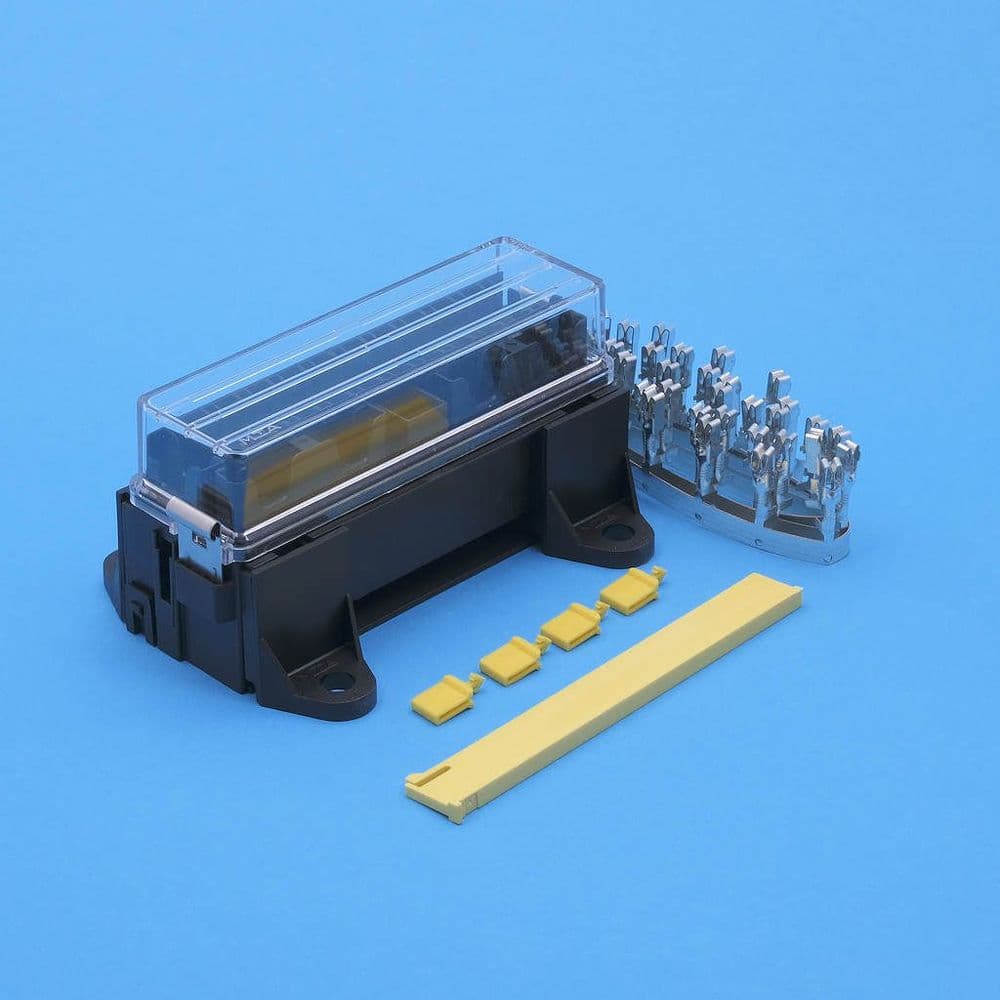 Terminal Fuse Installation 16 way fuse box Terminals insert from underside FBB16U
