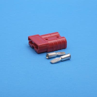50A high current battery connector. Red. (6mm cable) (SB50R)