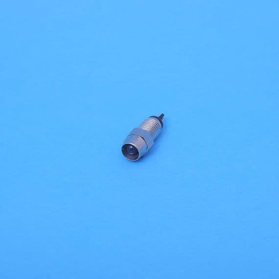 5mm Blue LED indicator. Recessed bright Chrome. Solder tabs. (LED5BLUE)
