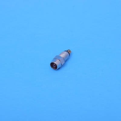 5mm Red LED indicator. Recessed bright Chrome. Solder tabs. (LED5RED)