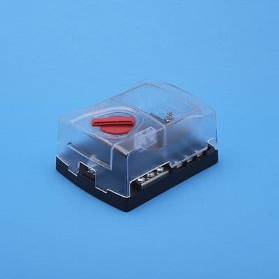 6 way bussed fuse box with common negative buss. (5022B)