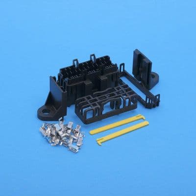 6 way open frame fuse holder with terminals. (FHA3000)
