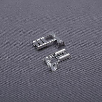 6.3 x 0.8mm blade plated flag terminal for 1-2.5mm wire (FLAGT/10)