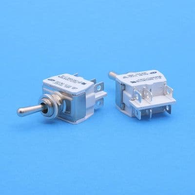 Apem DPDT on-on metal toggle switch 15A at 12v (MTS56)
