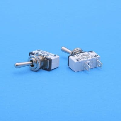 Apem SPST off-on metal toggle switch 15A at 12v (MTS51)