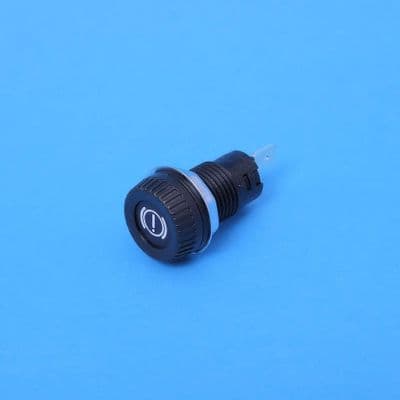 Black body warning light. Red brake symbol (60956)