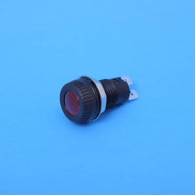 Black body warning light. Red lens (60965)