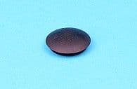 Black PVC blanking grommet. Panel hole 12.70mm. 10 pack (BGR12.7/10)