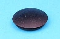 Black PVC blanking grommet. Panel hole 25.40mm. 10 pack (BGR25.4/10)