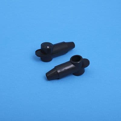 Black PVC Terminal Cover. Cap dia. 12mm  Sleeve dia. 12.7mm (AC6B)