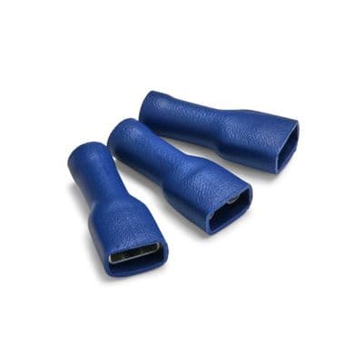 Blue fully ins female blade terminal 4.8 x 0.5mm. (T305)
