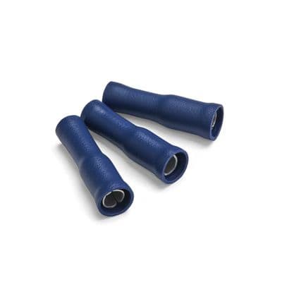 Blue pre insulated bullet socket terminal 4.0mm. (T802)