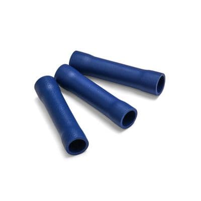 Blue pre insulated butt connector. (T202)