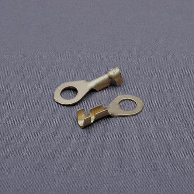 Brass ring terminal with 5mm hole. 10 pack. (BRT5-1/10)