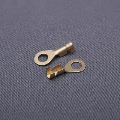 Brass ring terminal with 5mm hole. 10 pack. (BRT5/10)