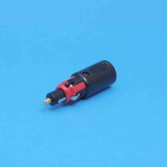DIN plug with internal 8 amp fuse & LED. (DINPL6)