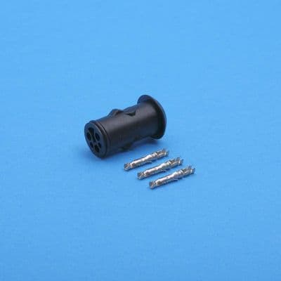 Econoseal round 3 pin plug connector kit. (Jenvey TPS) (ESC3RF)