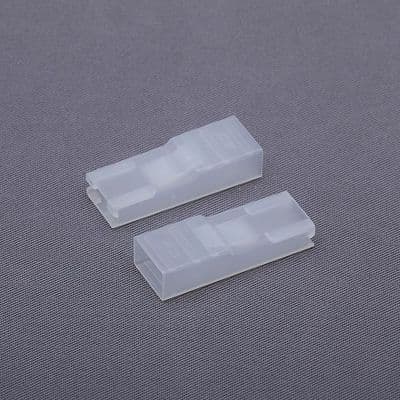 Hard plastic 6.3mm female blade terminal cover. White (RS63004W/10)
