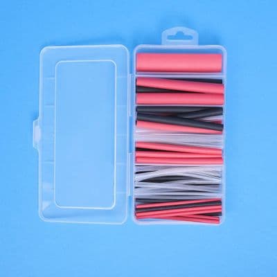 Heatshrink Kit Red, Blk, Clr 3:1 Ratio. 87 x 100mm Pieces. (K311)