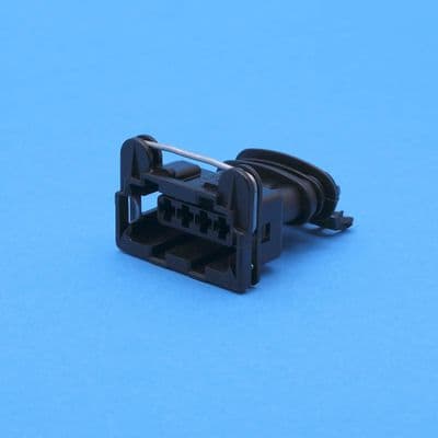 J.P.T. Female connector. Black. 4 way. (10655)