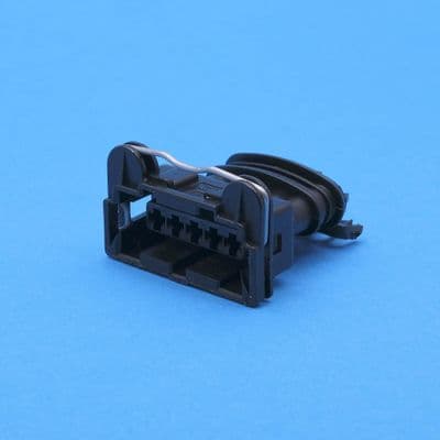 J.P.T. Female connector. Black. 5 way. (10656)