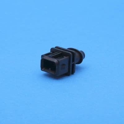 J.P.T. Male connector. Black. 2 way. (10661)