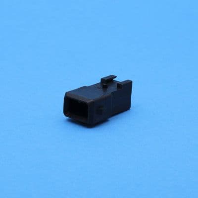 J.T. Male connector. Black. 2 way. (10660)