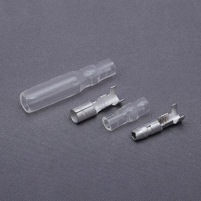 Japanese bullet connector kit. 2 terminals & 2 insulators. (1082)
