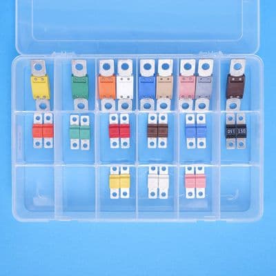 Mega and Midi fuses. 25 items. (K205)