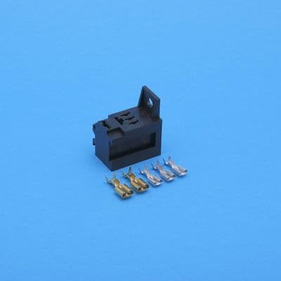 Micro Relay interlocking base with fixing hole & terminals. (RBM1UKIT)