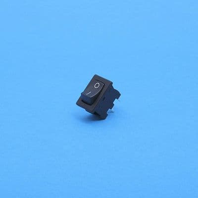 Mini rocker switch. On/off 10A at 12v DC. (RKS10)