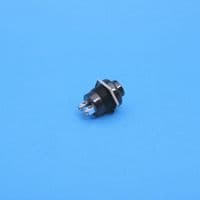 Momentary single pole push button with black plastic body (PBS2)