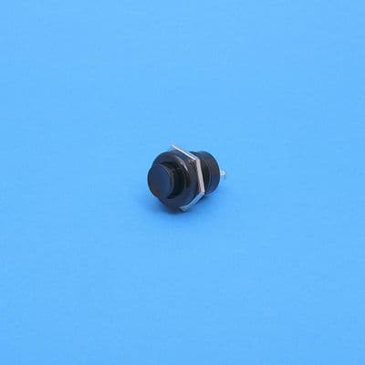 Momentary single pole push button with black plastic body (PBS2)