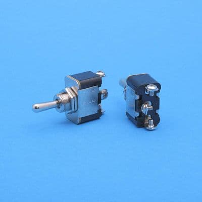 On/off/on single pole 3 position switch. Screw terms. 25A (E893)