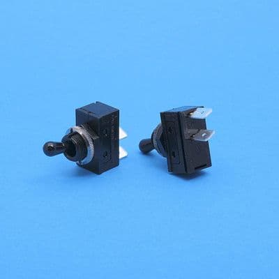 On/off single pole sw. Plastic body with round lever. 10amp (36400)