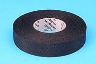Polyester cloth tape, 19mm x 25mtrs black.0.25mm thick. (CT525SE)