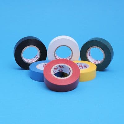 PVC insulation tape, adhesive, 19mm  x 20mtrs. (PV718B)
