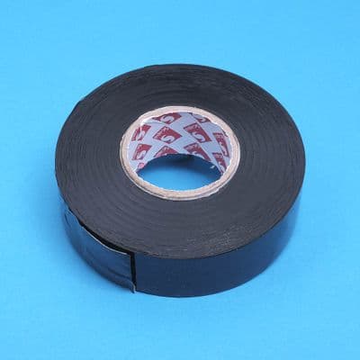 PVC loom tape black, non-adhesive, 25mm x 40 meters. (PV650B)