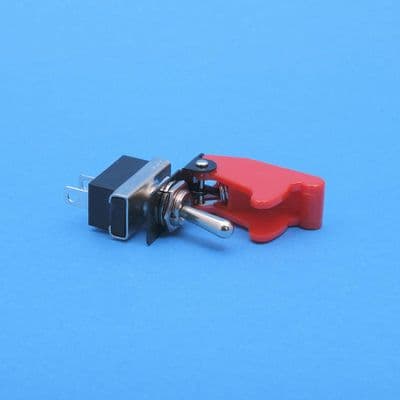 Red Switch Flip top & 25A switch on/off switch. 6.3mm blade (FSW1)
